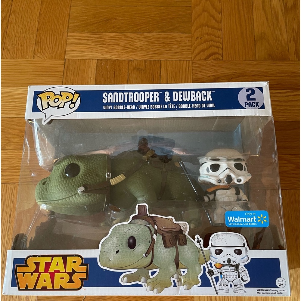 Funko POP! Star Wars Vinyl 2-PACK SANDTROOPER & DEWBACK Walmart Exclusive NIB